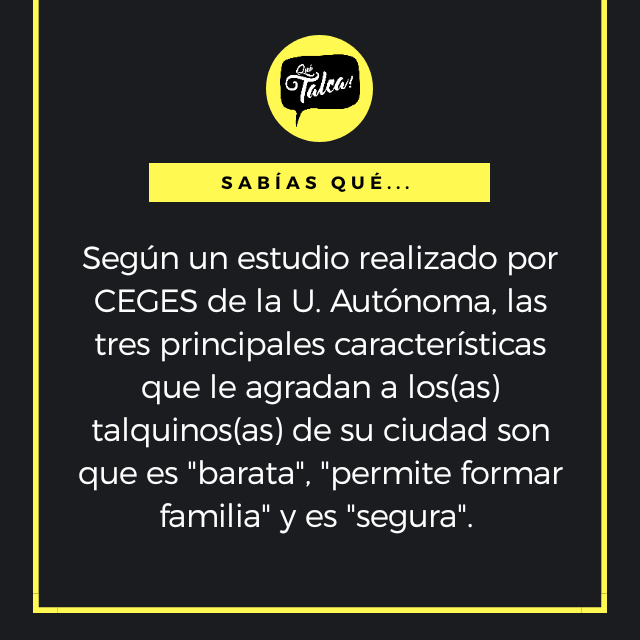 quetalquita's tweet photo. #CEGES de @AutonomaTalca realizó estudio de autopercepción de los talquinos y la opinión que tienen de su ciudad 👀☝️Frente a la pregunta de cómo definiría al talquino, las respuestas apuntaron a características tales como: clasista, prepotentes y "pillos" 😂 ¿Estás de acuerdo? https://t.co/d0VcpObbWr