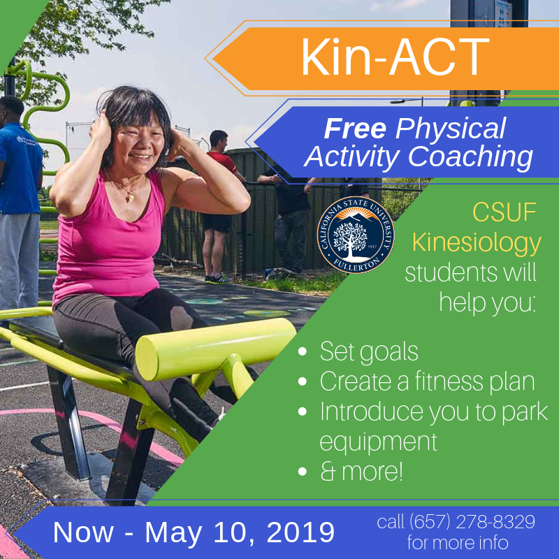 BacktoCare's tweet photo. #DYK you can get FREE FITNESS COACHING at your local parks in @BuenaParkCA? 💪 Start your fitness journey with the help of @csuf Kinesiology students! ❗️Registration closes on May 10, 2019❗️
Info: https://t.co/hSyox2v4rT #BuenaPark #OC #BackToCare #Wellness #Exercise https://t.co/VySEjzMuAd