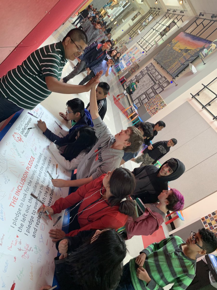 KMSEurith's tweet image. Our students are excited about tomorrow! It’s going to be an INCLUSION  REVOLUTION with ESPN and Special Olympics at Kenmore Middle School
#WeChooseToInclude
@APSVirginia @APSKenmore @KMSEurith 
@APS_SpecEduc @KenmorePTA @APSHPEAthletics @ArlingtonSEPTA