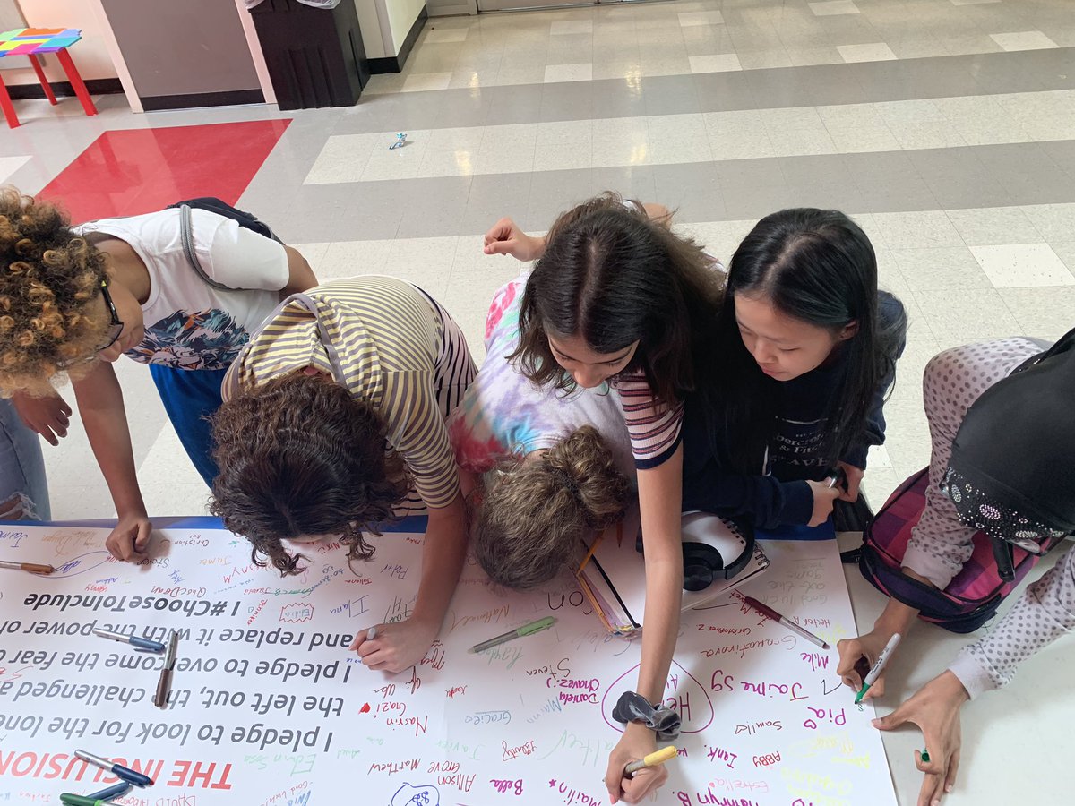 KMSEurith's tweet image. Our students are excited about tomorrow! It’s going to be an INCLUSION  REVOLUTION with ESPN and Special Olympics at Kenmore Middle School
#WeChooseToInclude
@APSVirginia @APSKenmore @KMSEurith 
@APS_SpecEduc @KenmorePTA @APSHPEAthletics @ArlingtonSEPTA