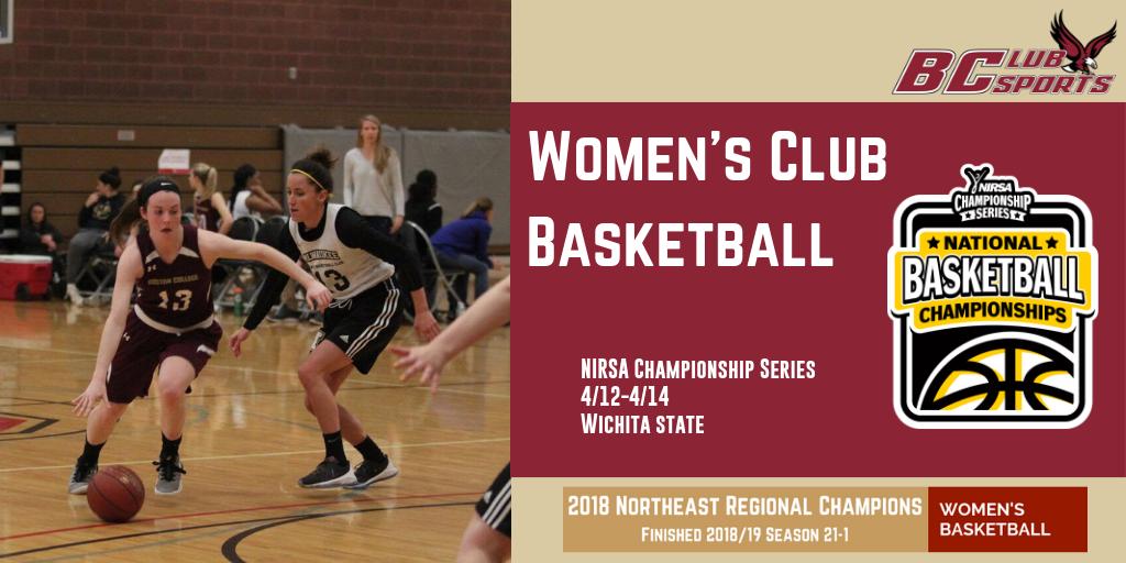 It's championship season for our Women's Club Basketball team as they compete in the NIRSA National Championship hosted at Wichita State University this Friday-Sunday. Good luck Eagles! #WeAreBC #SoarEagles 🏆🏆🏆 <a href="/BCWCbball/">BC W Club Basketball</a> #21-1