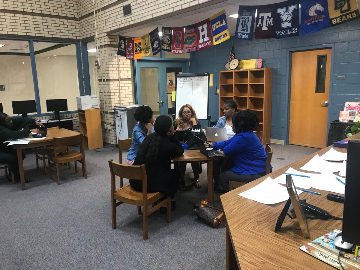 WMS staff working diligently on creating an action plan for addressing school culture and climate!