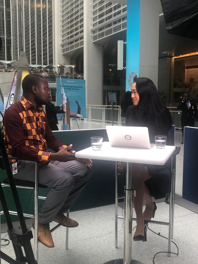 WorldBankGroup's tweet photo. Didn't watch our earlier Global Voices  @facebook Live interviews with thought leaders in development? Enjoy the behind the scenes photos below and catch the replays, here--> https://t.co/efWLge4tsD  #WBGMeetings https://t.co/07aixQJKMa