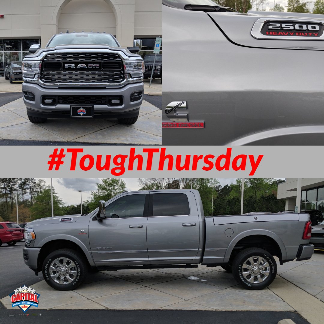 It's Thursday and it's time to show off the Ram 2500. Come by the dealership today and see for yourself! #ToughThursday #capitalcjd #ram #workday #business #employees #family #anniversary #community #dodge #work #garner #offroad #sales #thursday #hustle #commitment #cummins