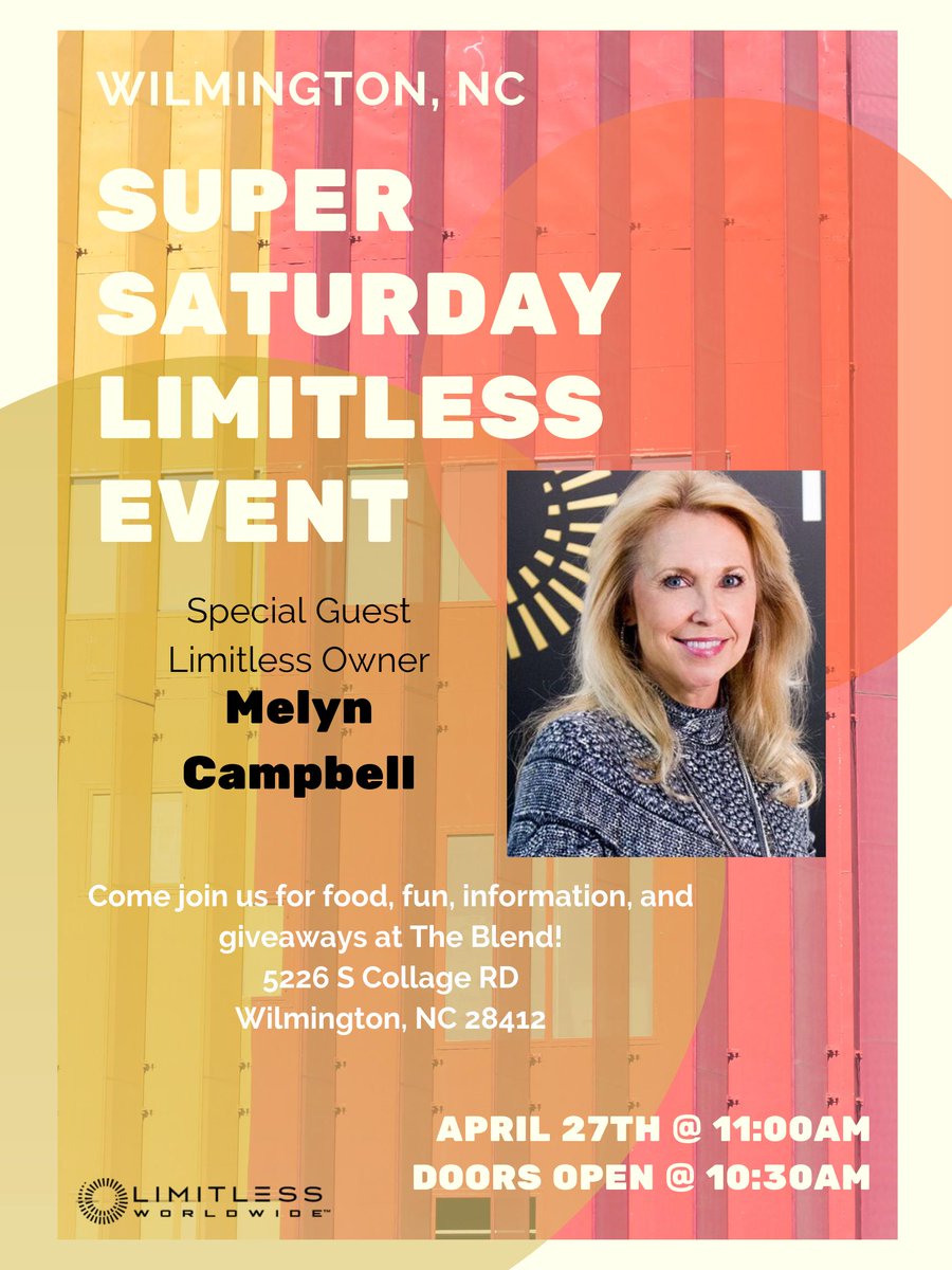 LimitlessWWLLC's tweet photo. Here we go, North Carolina!!!
See you again in a few weeks!

Who's going to be there? Who are you bringing? Let us know! https://t.co/ewm7tQUzDI