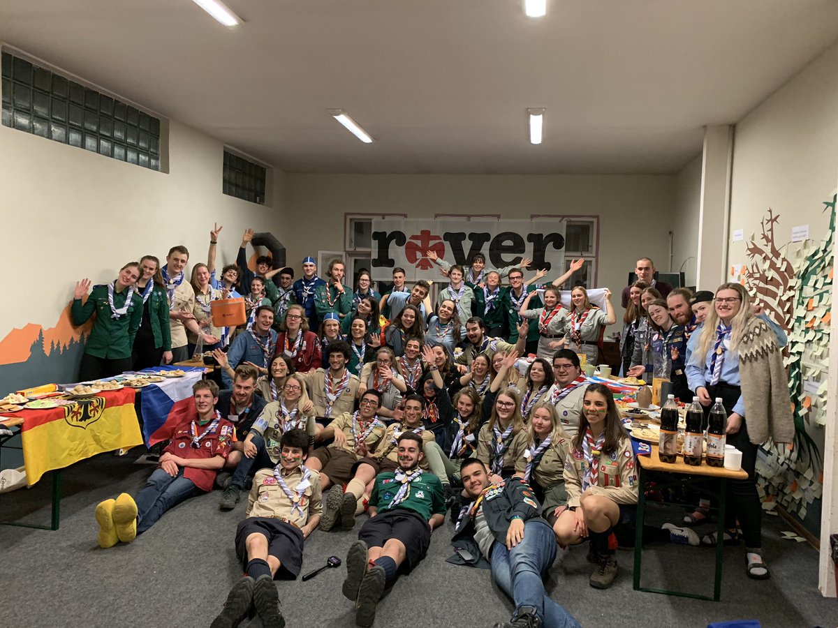 ScoutsAgora's tweet photo. International Evening at the #Scoutagora2019 Fine food brought from all over Europe to please the Elders! https://t.co/5qXGZJMiOg