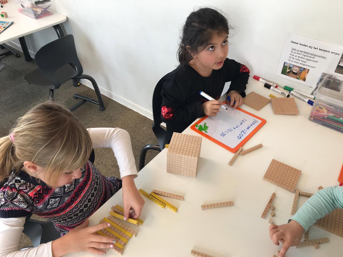 Groep 3 EGO oefent met tientallen en eenheden: betrokkenheid en concentratie!