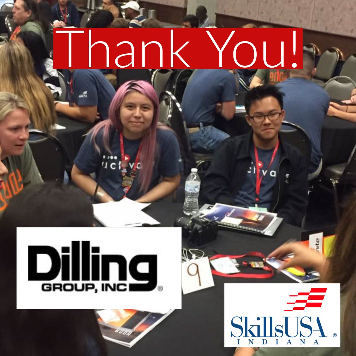 Students can look forward to lunch provided by Dilling Group Inc. during #INLSC19 @dillingteam

#Indiana #Hoosier #skillsusa #skillsusaindiana #cte #youth #students #championsatwork  #INLSC19 #votechworks #tradesrock #welding #dillingteam