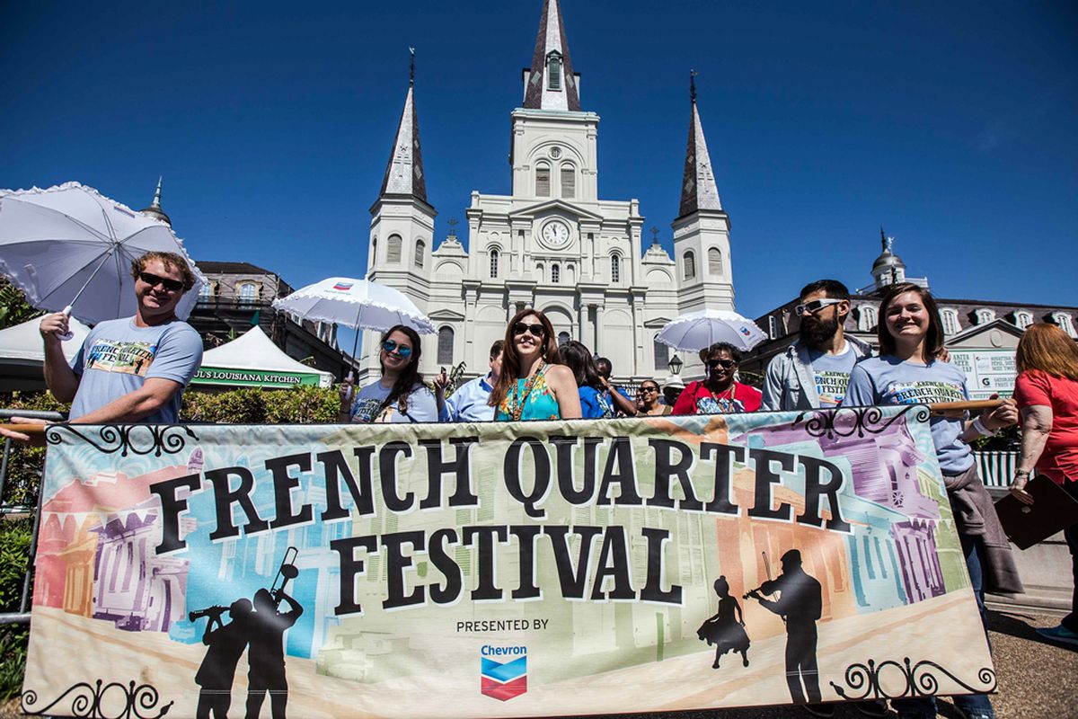 801Royal's tweet photo. Come celebrate the French Quarter Festival with 801 Royal. It's a beautiful day so come on by and grab a drink and join in on the festivities!! https://t.co/YqoMREMrXr