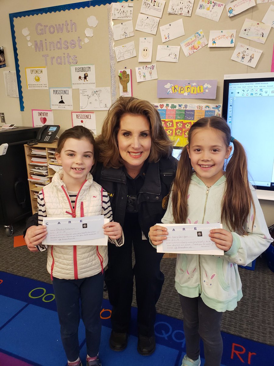 Caylee and Avery from Miller Driscoll were 'Caught Being Good' and helpful to a new student all week. They will both be enjoying a free ice cream for their kindness!!