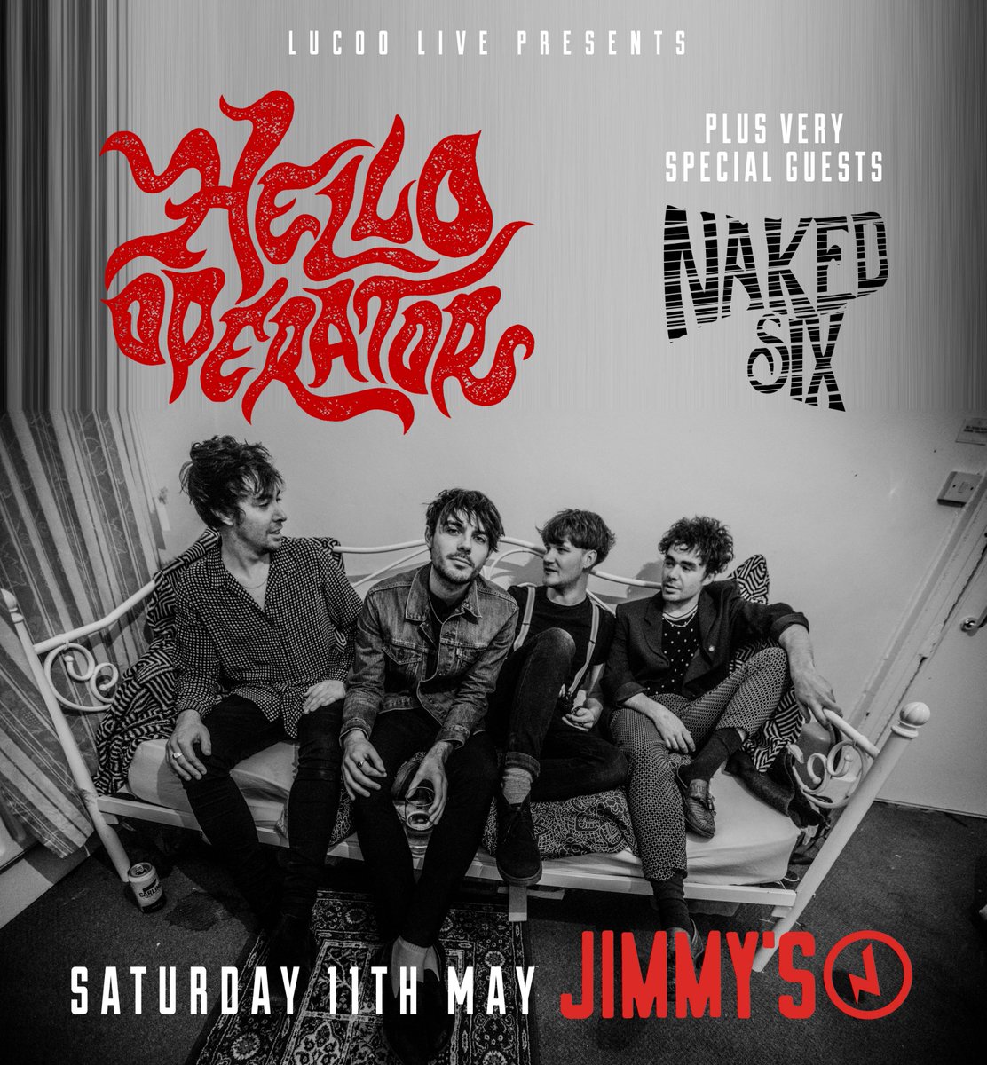 ⚡ MANCHESTER ⚡

It's been a while but we are BACK with you on Sat 11th May at @jimmys_nq, supported by our good pals <a href="/NakedSix/">Naked Six</a>!!

Tix on sale tomorrow morning from 9am on this link: tinyurl.com/yxrvnl56 

Much love 
HO x