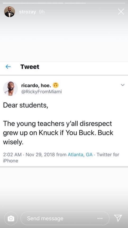 Callme_DUKE's tweet photo. Trying to tell you. #HDQuote #TeacherLife https://t.co/AMRiT5OjMg
