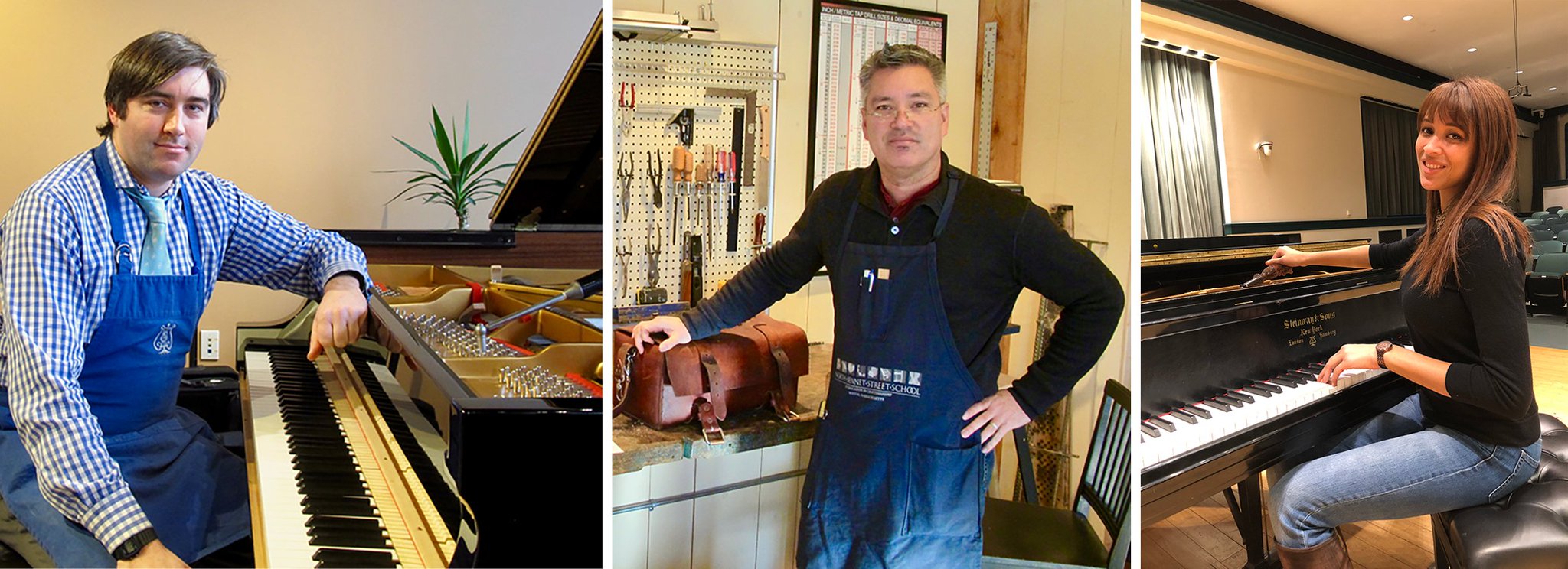 @NBSSboston @PianoBuyer follows the path of 3 #PianoTechnology #NBSSalumni – Erik Diehl PT ’08, PA ’09, Sean Mallari PA ’06, and Renée Kelsey PT ’17, PA ’18 – who've found being a #pianotechnician provides passion & fulfillment they hadn't found in previous careers. hubs.ly/H0hqp5s0