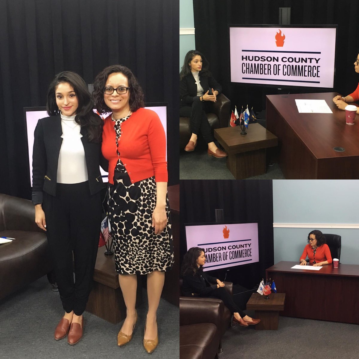 JCHudsonMedia's tweet photo. Today’s shoot with Host Maria Nieves of @hudsoncountychamber interviews @cannabogada discussing the cannabis industry and much more! Stay tuned ! #hudsonmediagroup #hudsoncountytv #hudsoncountytalkshow #njtvproduction #njtvstudio https://t.co/1eWfwHOjLp