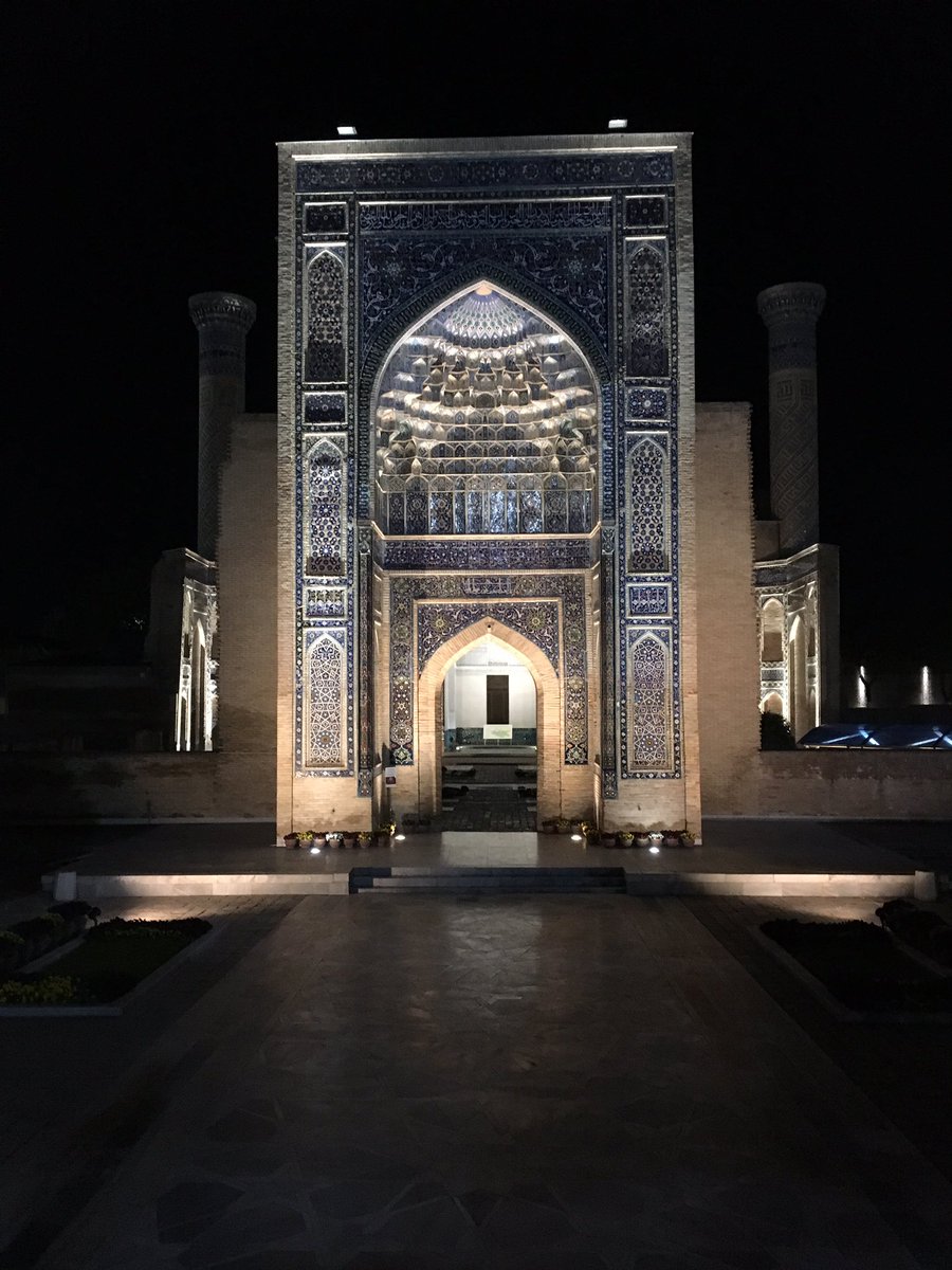 VeroTheDonktor's tweet photo. Soaking in the beauty of Gur Emir at night. #samarkand #timurleng #guremir #onthesilkroad https://t.co/mK3siqIoaM