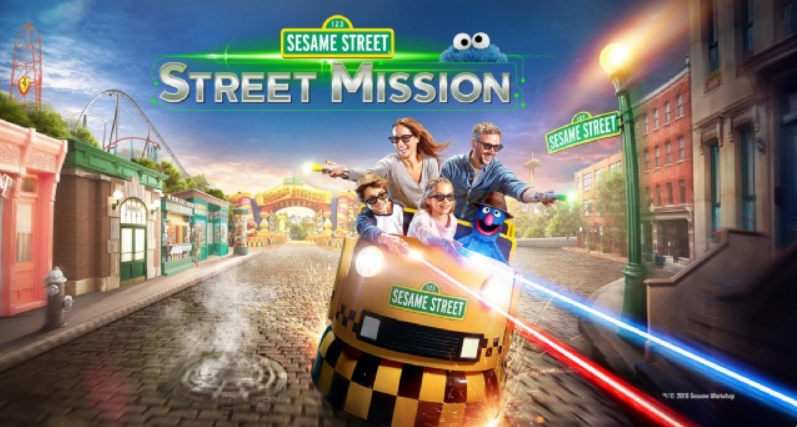 Pretparkenbe's tweet photo. #PortAventura opende onlangs haar nieuwste aanwinst #StreetMission keurig bij de aftrap van het seizoen. In deze spiksplinternieuwe interactieve 3D #darkride ga je samen met figuurtjes uit #Sesamstraat op zoek naar een gestolen koekje. Foto's en info ► https://t.co/jozEnkDvMD https://t.co/F854PkLYGx