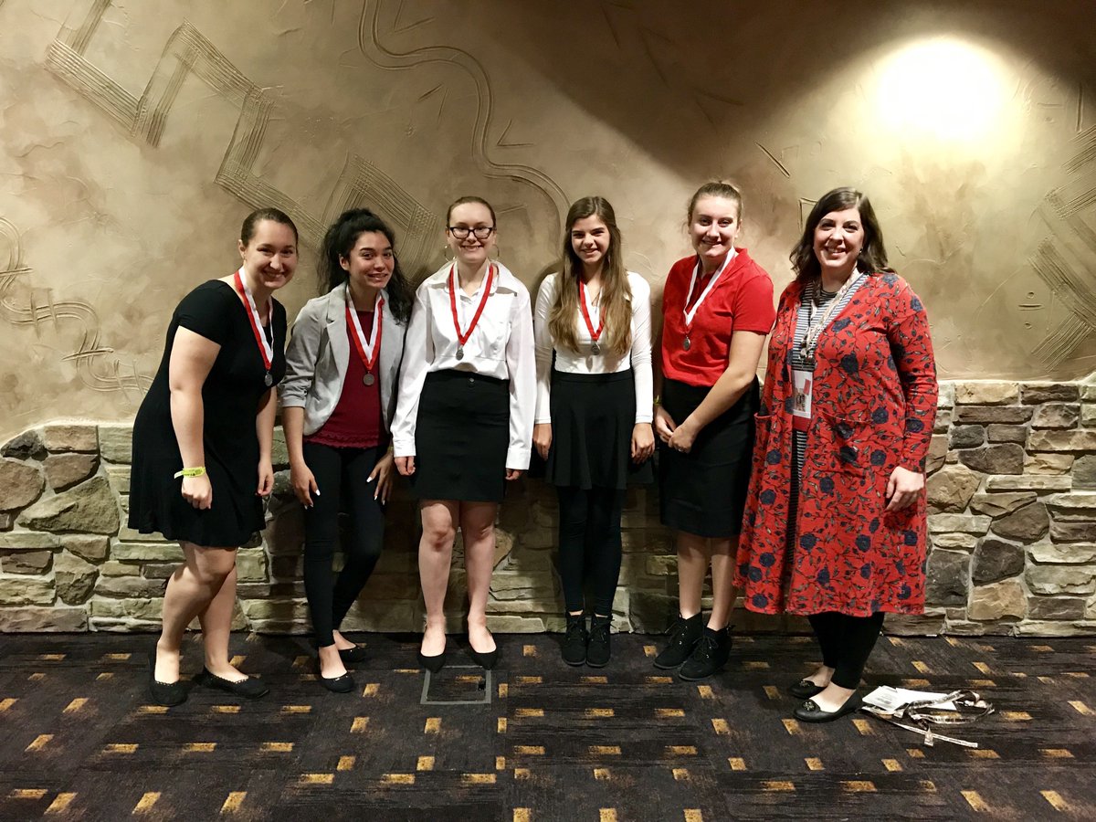 GBPreble's tweet photo. FCCLA brings home the silver at STATE...Congrats to Adriana Boesen, Lauren Bushmaker, Nicole Majewski, Ashley Betters &amp; Natalie Komp and Advisor Elizabeth Blaney #PreblePride #StateHardware https://t.co/kpAP82P5rx