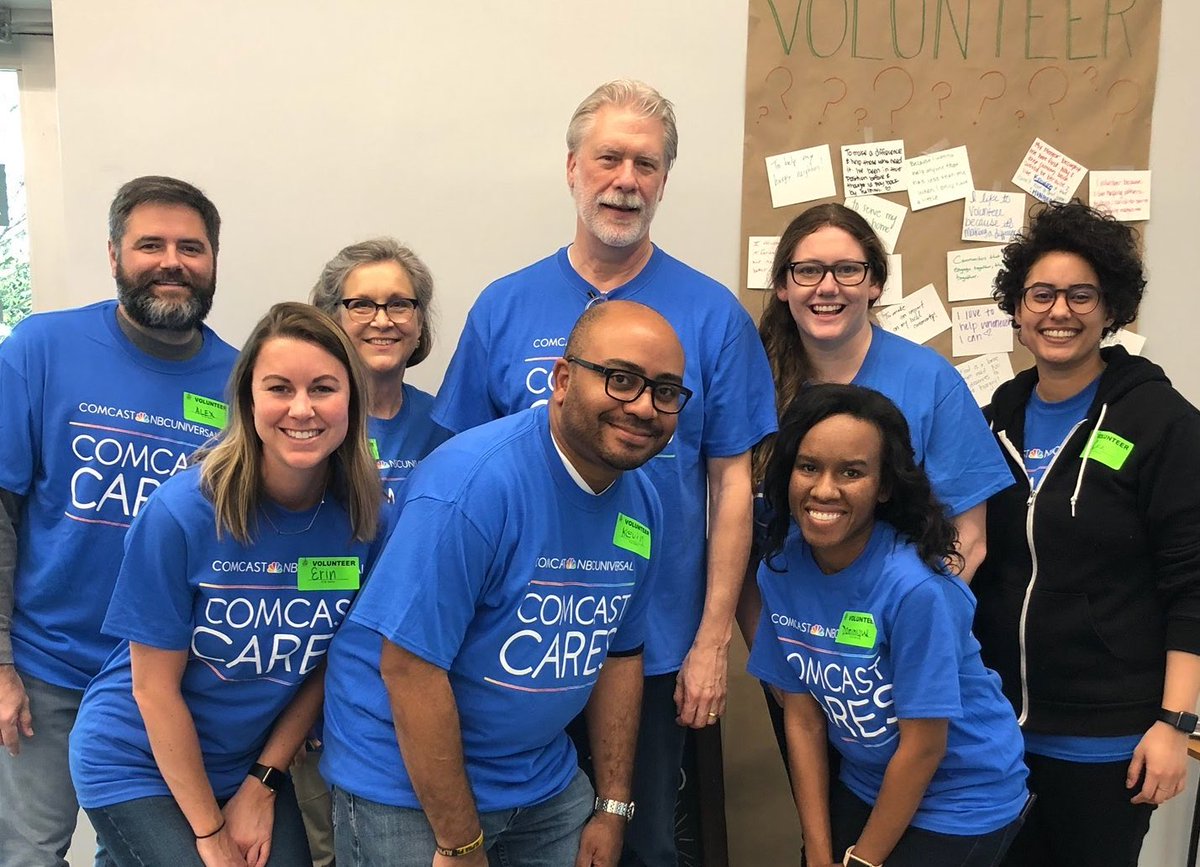 The NTC team is excited &amp; ready to pack &amp; sort food for the community at <a href="/2HarvestMidTN/">Second Harvest Food Bank of Middle Tennessee</a> as part of #comcastcares! #endhunger