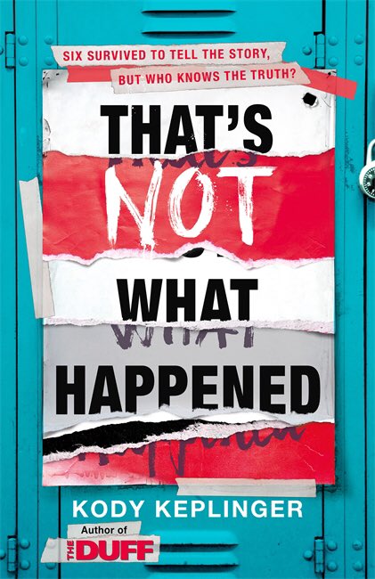 OnceUponABkcase's tweet photo. Just finished my second read for #AroAceApril - That’s Not What Happened by Kody Keplinger. A story about trauma after a school shooting, and the twisted ideas people get about the survivors - and one of those killed - that are far from the truth. https://t.co/wLkwM8HfsW