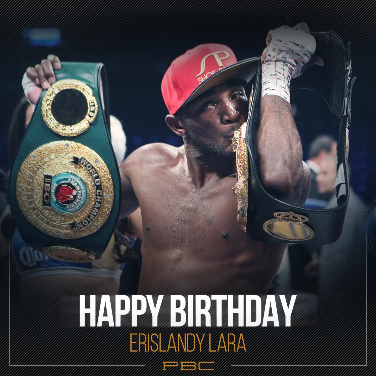 Premier Boxing Champions (@premierboxing) on Twitter photo LIKE & RT to wish former Super Welterweight World Champion <a href="/Laraboxing/">Erislandy Lara</a> a Happy Birthday! #PBCBirthdays #TeamLara 🇨🇺🇺🇸 LIKE & RT to wish former Super Welterweight World Champion <a href="/Laraboxing/">Erislandy Lara</a> a Happy Birthday! #PBCBirthdays #TeamLara 🇨🇺🇺🇸