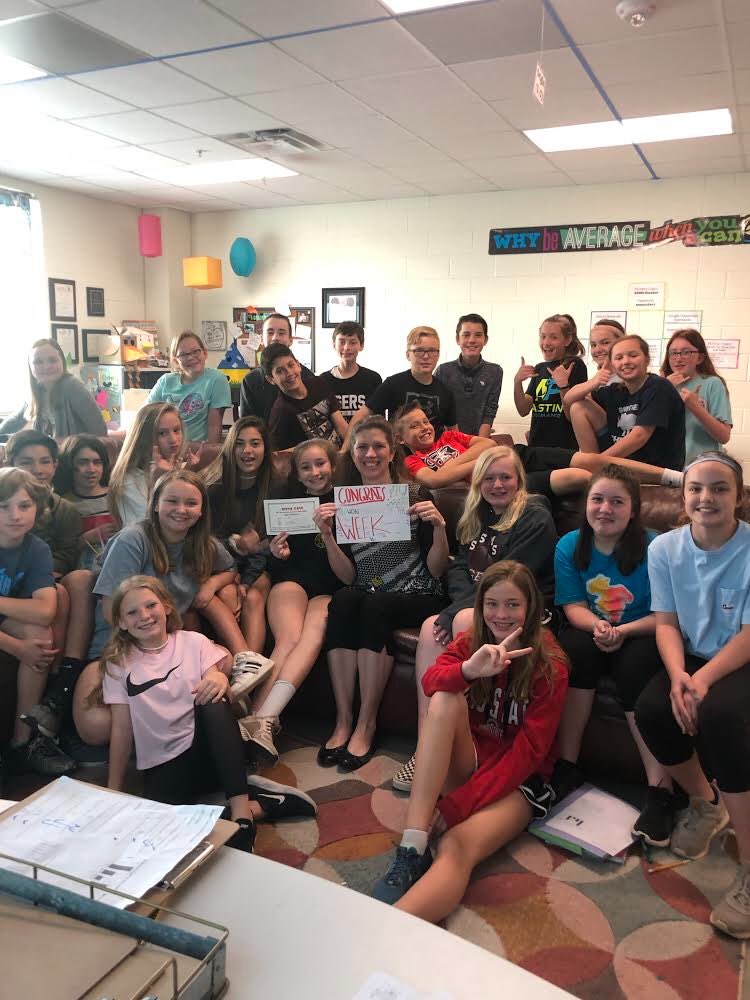 LewisDenali's tweet photo. Congratulations to our StuCo Teacher and Student of the week Chase Johnson and @MathMrsMcG. We think you are pretty awesome! #thankyou #ssmsyr2 #ssmsstuco #leadmore #pizzacave #IamDSISD https://t.co/6lSEtIHs06