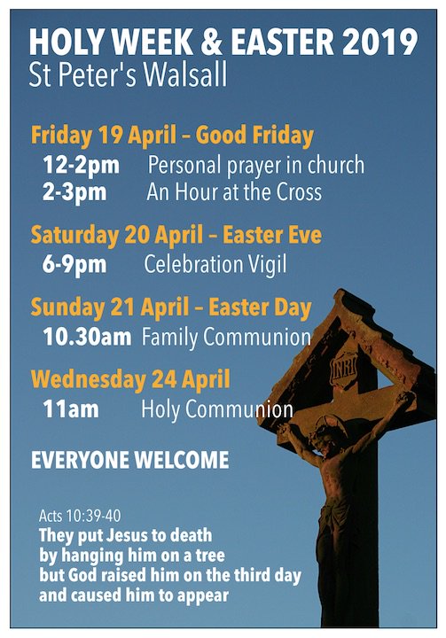 Holy Week and Easter – a chance to re-experience the powerful reality of God's revolution: in the death and resurrection of Jesus, God has, once and for all, broken the brokenness of the world and the brokenness in us! Join in – go deeper – rise higher!