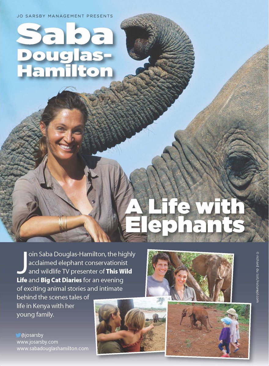 <a href="/Saba_DH/">Saba DouglasHamilton</a> heading to the forum on Monday 15 April. #lifewithelephants #conservation #wildlife