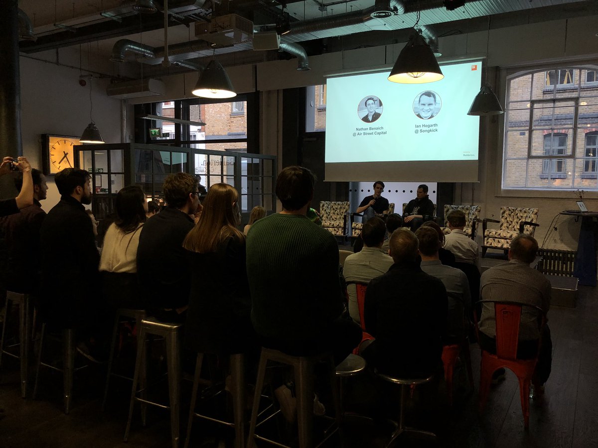 Great to host <a href="/speedinvest/">Speedinvest</a> Fintech AI event <a href="/balderton/">Balderton Capital</a> this evening . <a href="/delingpole/">Charles Delingpole</a> <a href="/rsohoni/">Reshma Sohoni</a> and others to come later