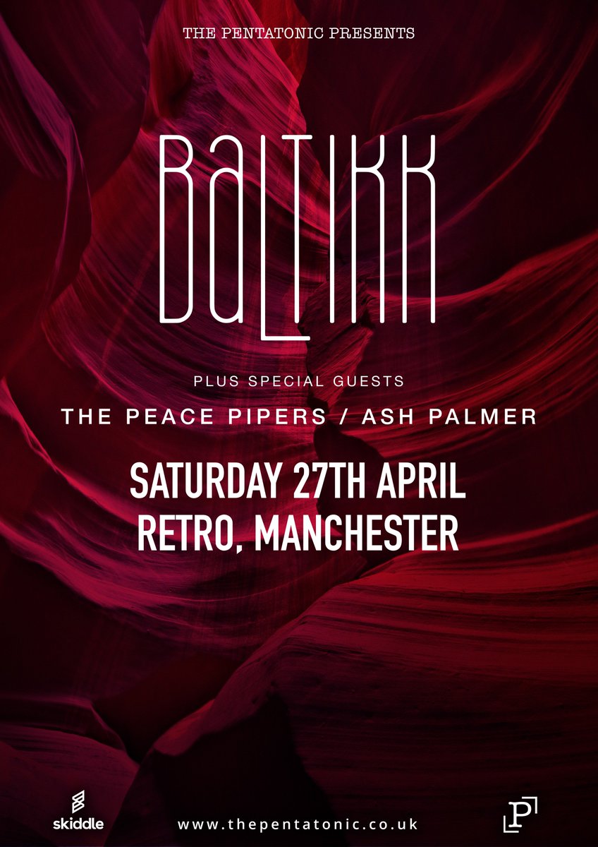 The Pentatonic (@the_pentatonic) on Twitter photo Saturday 27th April.
Baltikk headline <a href="/ManchesterRetro/">Retro Manchester</a> with <a href="/thepeacepipers/">The Peace Pipers</a> and <a href="/ashpalmermusic_/">Ash Palmer</a> Tickets: skiddle.com/e/13520480 Saturday 27th April.
Baltikk headline <a href="/ManchesterRetro/">Retro Manchester</a> with <a href="/thepeacepipers/">The Peace Pipers</a> and <a href="/ashpalmermusic_/">Ash Palmer</a> Tickets: skiddle.com/e/13520480
