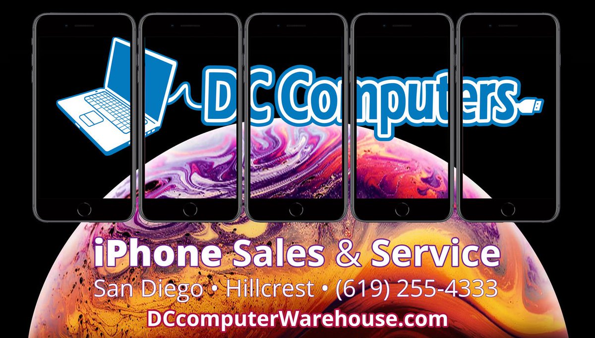 dccomputers_sd's tweet image. DC Computers - Located in San Diego (Hillcrest)
— iPhone Sales &amp;amp; Service —
DCcomputerWarehouse.com • (619) 255-4333

#SanDiego #Hillcrest #BestOfSD