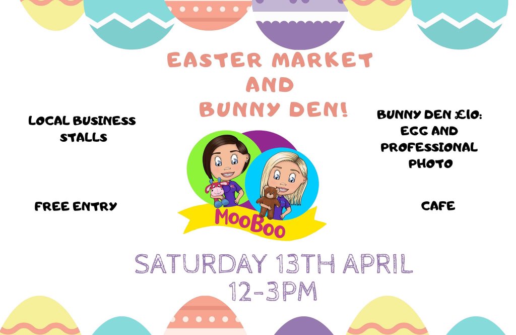 MooDronfield's tweet image. Looking for something to do THIS SATURDAY?? come and visit our Easter Market and Bunny Den #eastermarket #chesterfield #moomusic @PeakFM @chesterfieldpst @thesaturdayhour @WeAreDerbysh1re @AlsDerbyshire @InvestCfield