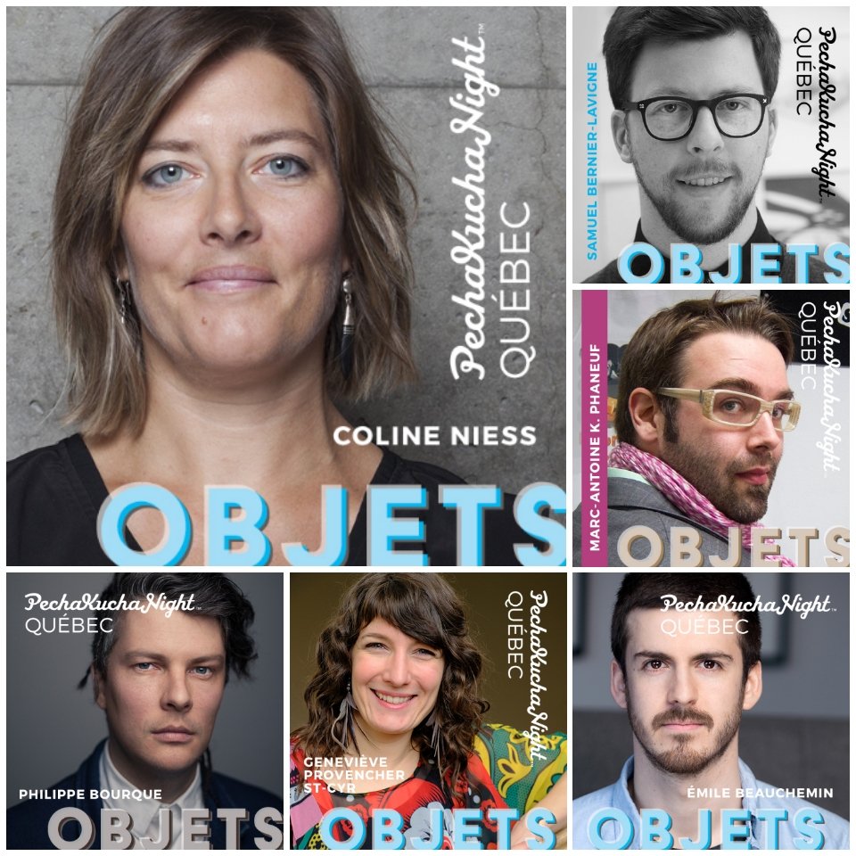 PechaKuchaQC's tweet photo. JourJ. Ce soir ne manque pas notre soirée #PKQC Objets au @mcqorg. 12 personnalités présenteront leurs univers en #20imagesx20secondes. En prime une performance artistique apportera un souffle de fraicheur. Événement gratuit avec la @SemainenumeriQC https://t.co/nFKIjwWoTJ. https://t.co/pTATbR0niJ