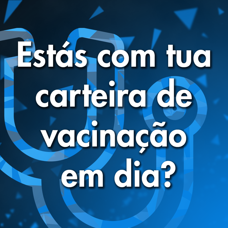 Estás com a tua carteira de vacinação em dia?
O Departamento de Atenção à Saúde - DAS, disponibiliza alguns tipos de vacina para alunos, de acordo com critérios e calendários do SUS.
Acessa o catálogo bit.ly/2UvJ4GV
#UFRGS85anos #ufrgs #tuaufrgs #tuavacinação #tuasaúde