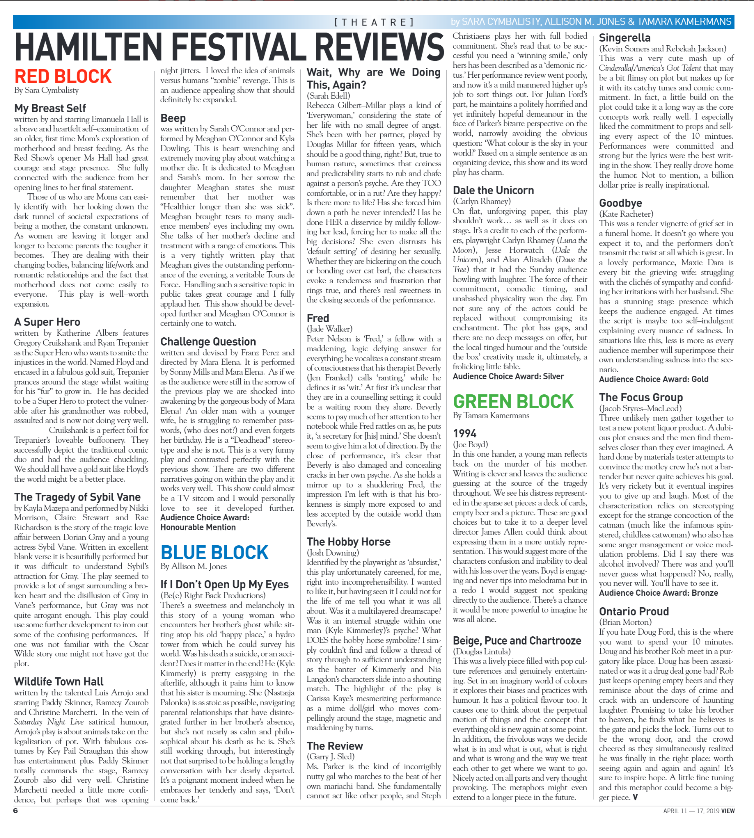 The reviews are in! Thank you so much to each and every one of the talented artists who participated in this year's festival, and to @ViewHamilton for taking the time to attend #HamilTEN! You can read the full issue at: viewmag.com/current-issue/ #HamOnt
