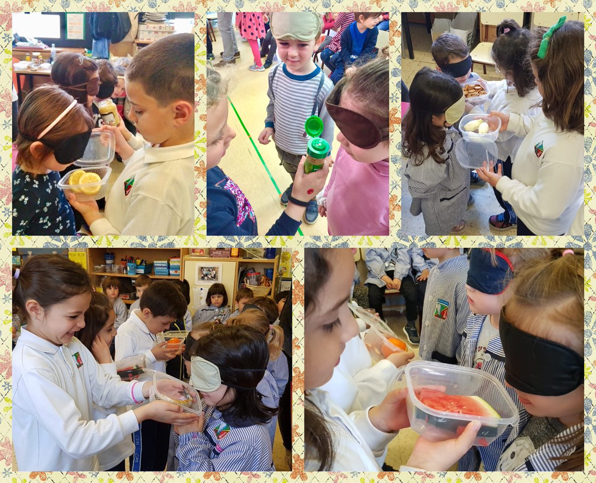 EINF: els alumnes de P5 han preparat una activitat del sentit de l’olfacte per als seus companys de P3 i P4!! Quines olors!!! Què divertit és aprendre tots junts!! #aprenentplegats @colsantmiquel #projectecuina #creixem