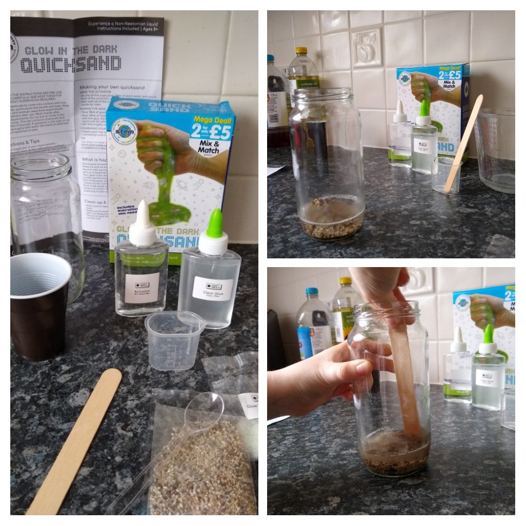 waverleytwander's tweet photo. Boy2 tried this #slimemakingkit out earlier. He bought it from @TheWorksStores but don't think it turned out as it should have. But they do have the slime they made yesterday in a science event. (I'm staying out of way as advised on instructions!) https://t.co/f7pI8NOGvm