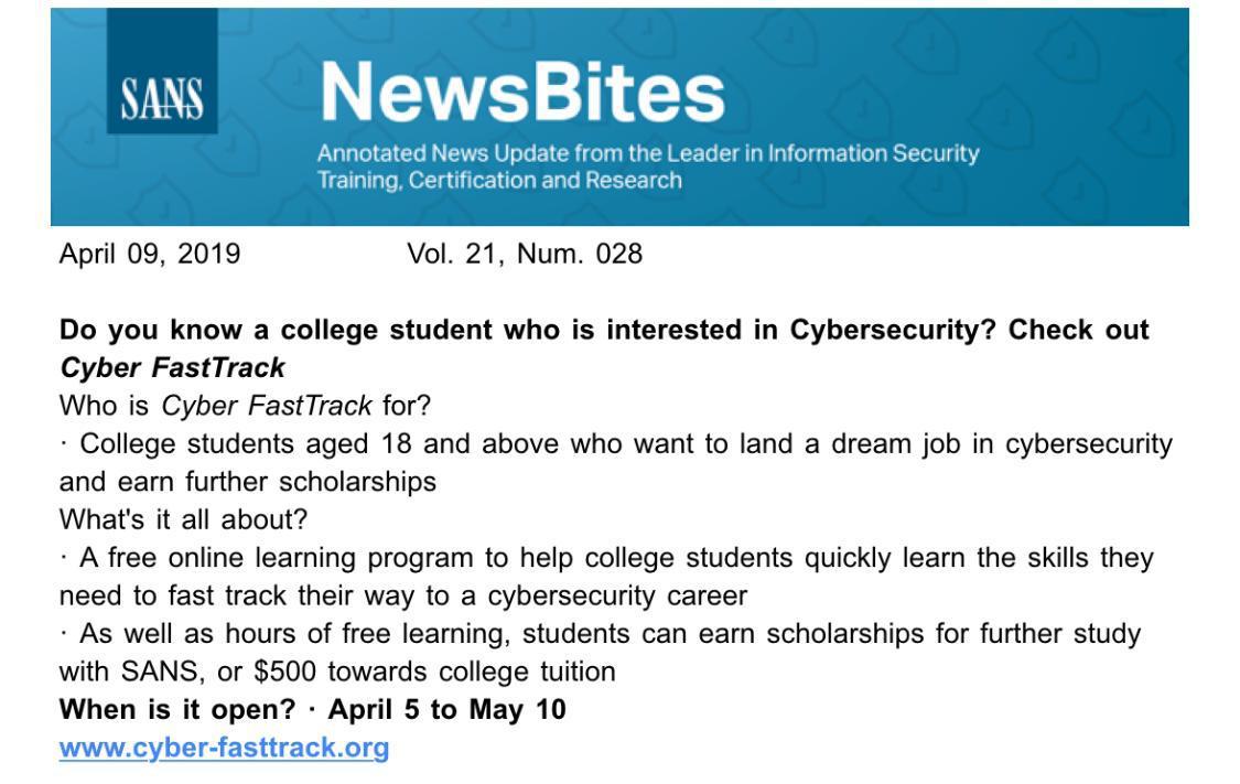 WiCSME's tweet image. #CyberFasttrack
Check this out