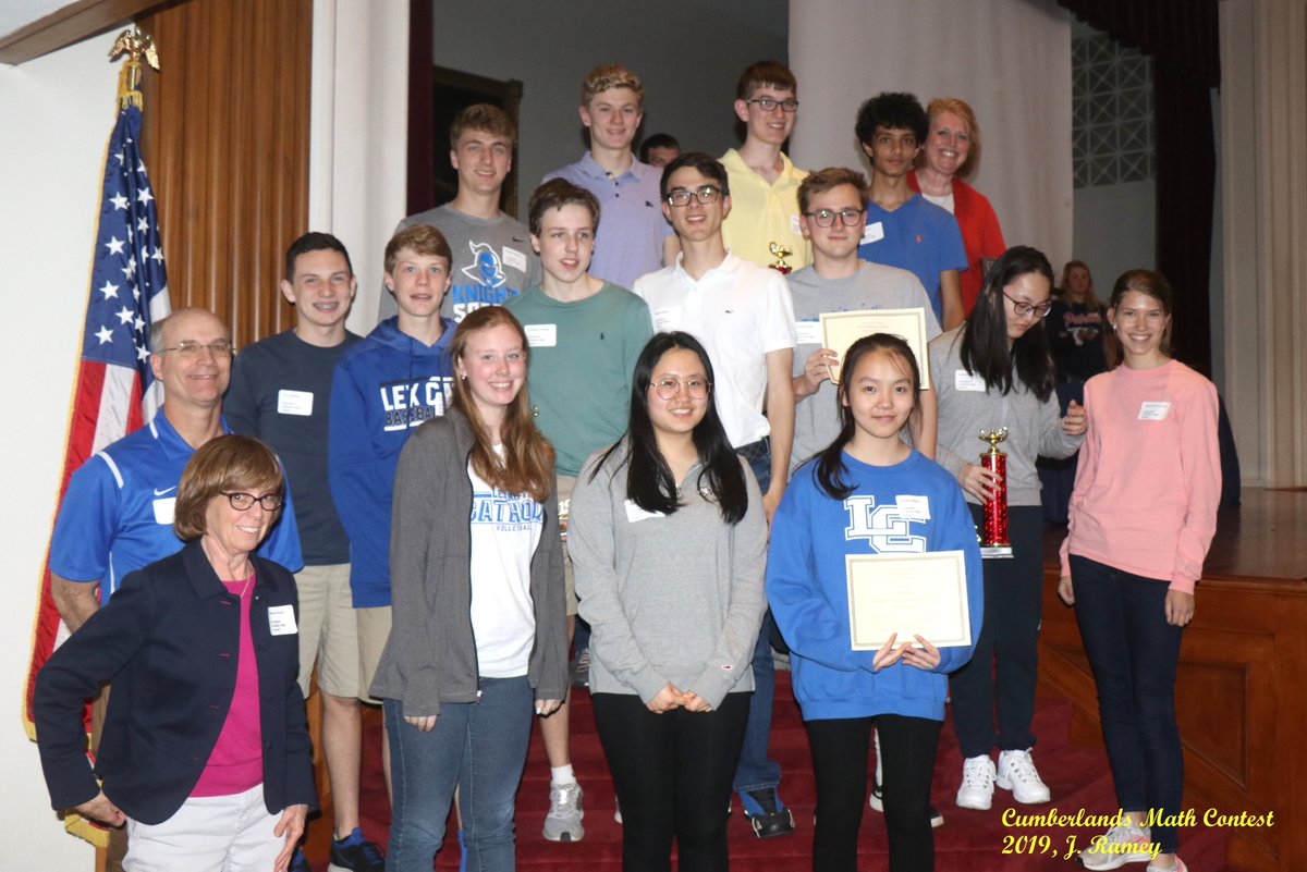 UCmathphysics's tweet image. Congratulations to 2019 @UCumberlands High School Math Contest Second Place (place) School: Lexington Catholic High School.  #LexingtonCatholic