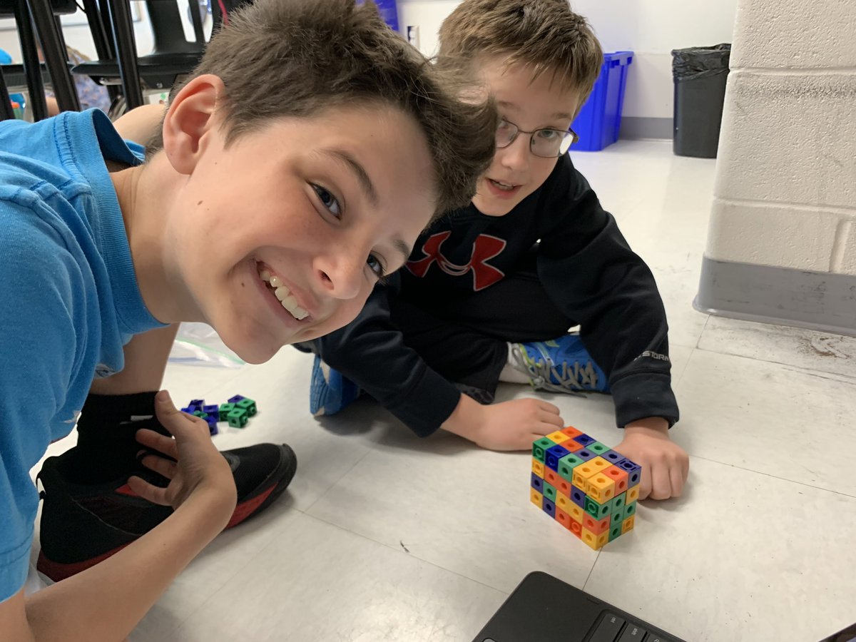 aleaglen's tweet image. The @lightallstars showed amazing perseverence and teamwork today while working on Solids, Inside and Out— a lesson from the grade 5 Mindset Mathematics book @joboaler #iteachmath #spatialreasoning