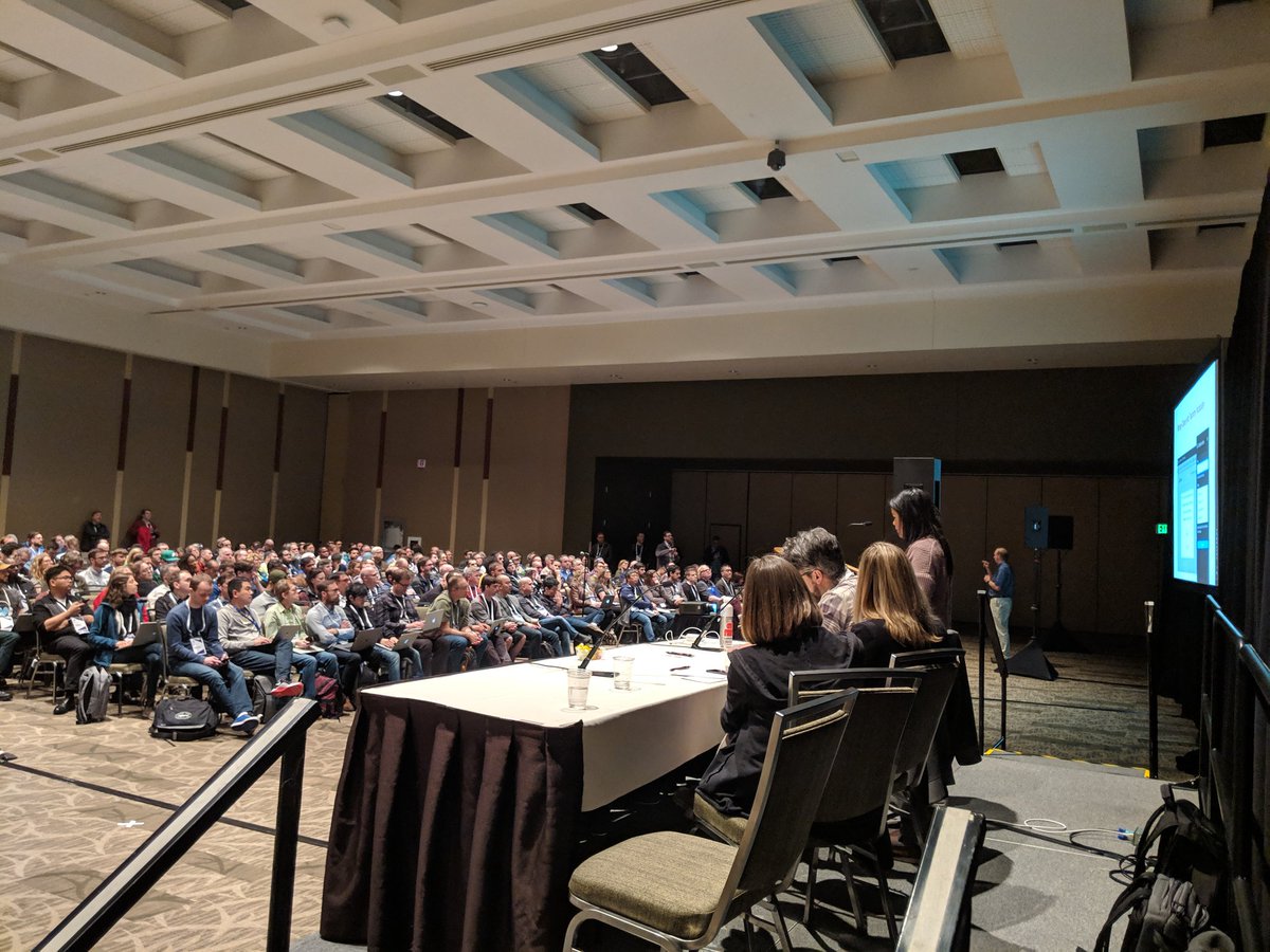 mikeherchel's tweet image. &quot;Layout Builder in the Real World&quot; session on building the new lullabot.com w @KarenStevenson @putrabon @wesruv &amp;amp; Ellie Fanning #DrupalCon @lullabot