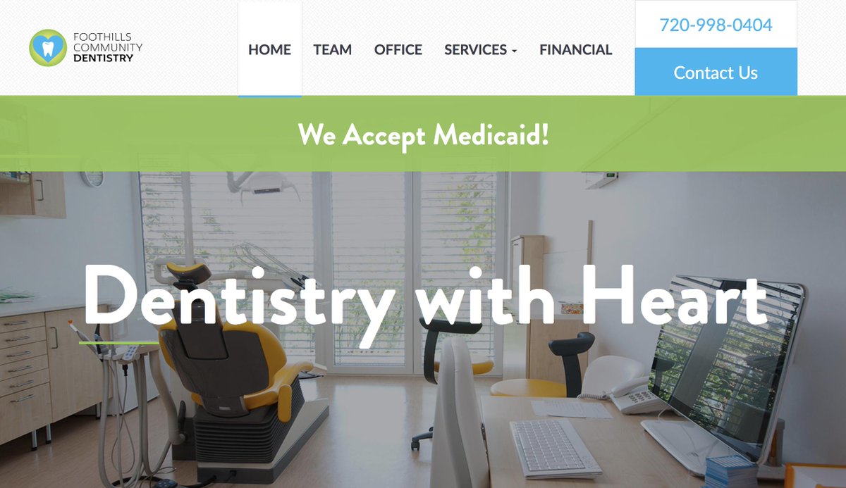 practicecafe's tweet image. Take a look at this bright, modern website we just completed for Foothills Community Dentistry!

View it here: foothillscommunitydentistry.com
