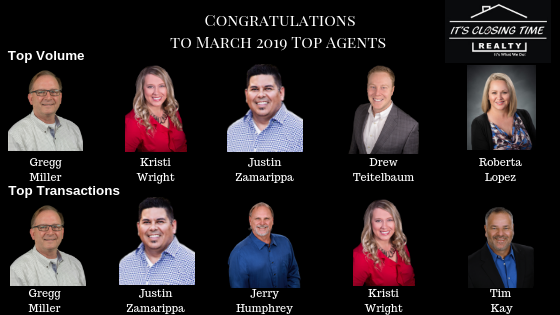SamBerube's tweet photo. Congratulations to the March 2019 Top Agents in sales volume and transaction volume!
We are proud of all your contributions!
#ICTR #TeamWork #HAR DFW #WFAR https://t.co/f5afAzX9V0
