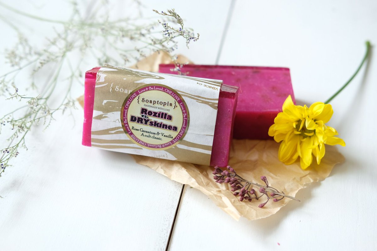 Soaptopia's tweet image. "A rose by any other name would not smell as sweet as me"- Rozilla vs DRYskinea 2k19 #rose #flower #natural #love #soap