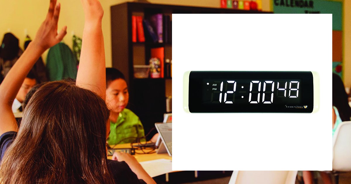 ClockSystems's tweet image. We offer a PoE Countdown timer, which is ideal as a hallway countdown timer displaying the amount of time available between class changes, perfect for K-12 schools. innovationwireless.com/products/digit… #ClocksforSchools #SynchronizedClocks #SynchronizedWirelessClocks #SchoolEfficiency #Clocks