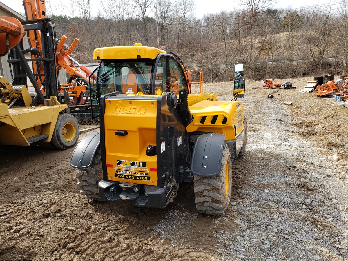 Dieci A55.19 Telehandler, with 5,500 pounds of lift and 19 feet of reach, available now. Call us at 724-203-4709