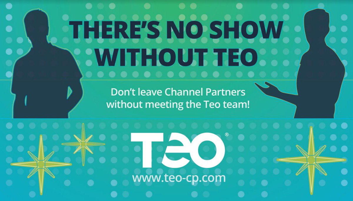 TeoTechUC's tweet photo. Are you at #CPExpo today in #LasVegas? don't leave without meeting #TeamTeo! Find our guys at the show — you'll spot 'em wearing their #SetTheTone lanyards. Take a few minutes to chat about our partner program, let them buy you a drink &amp; they'll give you one of the lanyards too! https://t.co/EJCuQpQlgD