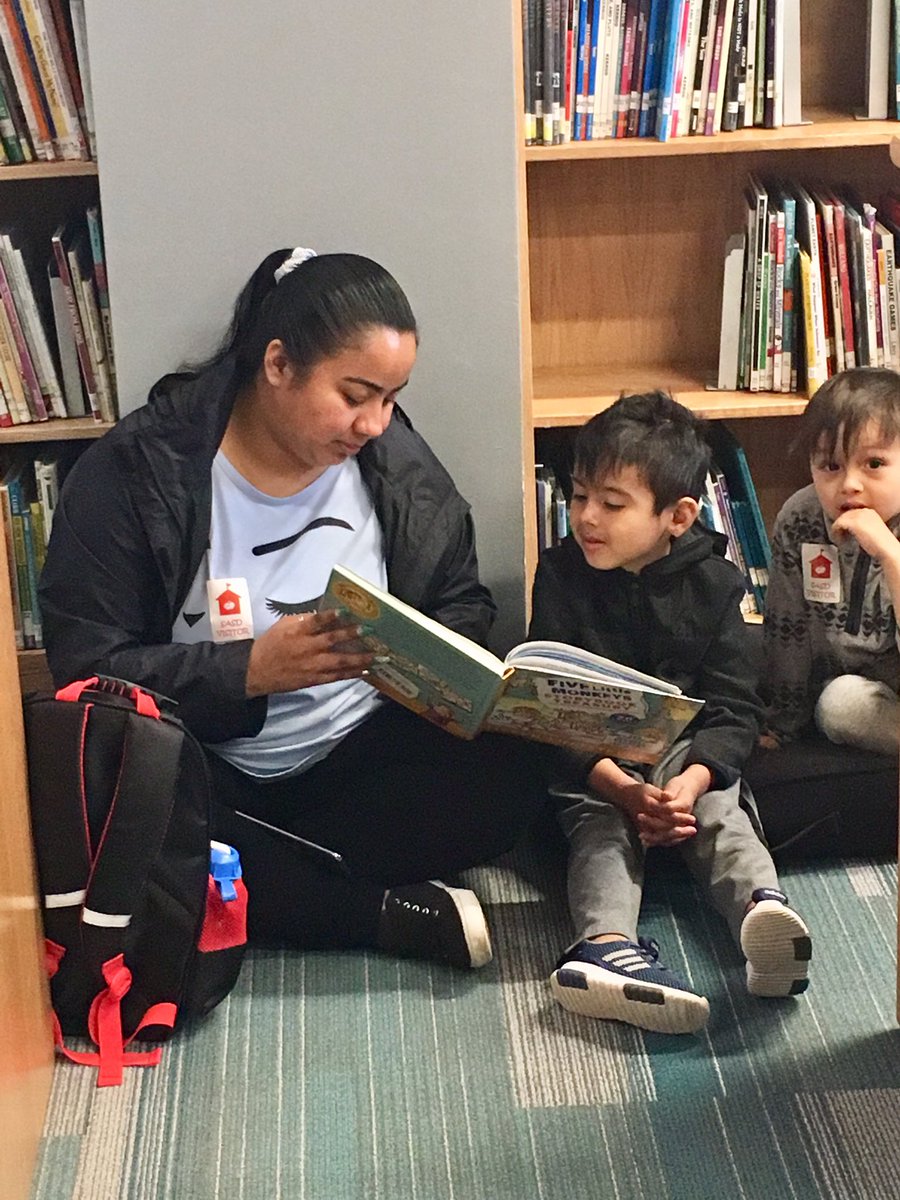 BHarbon's tweet image. Great morning at EMC during our Parents as Partners event!  Reading in our new Media Center and Learned how to use Dollar Store items to enhance learning at home. #SASD_EMC #SASDPride