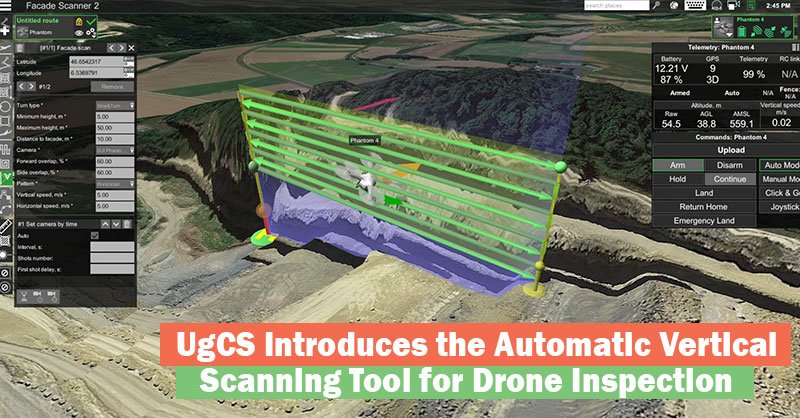 USystemsSource's tweet image. UgCS’s new automatic Facade Scan tool for drone inspection mission planning is a time and cost saver. unmannedsystemssource.com/ugcs-introduce…