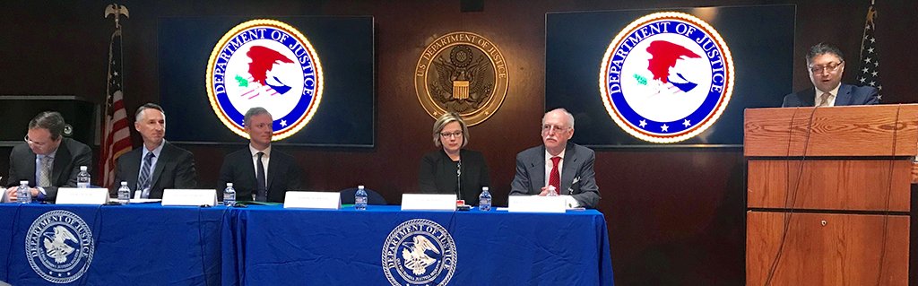 JusticeATR's tweet photo. “The Division’s Leniency Program is still alive and well.” — AAG Delrahim delivers opening remarks at @JusticeATR’s Antitrust Criminal Penalty Enhancement &amp; Reform Act (ACPERA) Roundtable  https://t.co/fg0uEdJeIh https://t.co/ZP3ZwRDojy