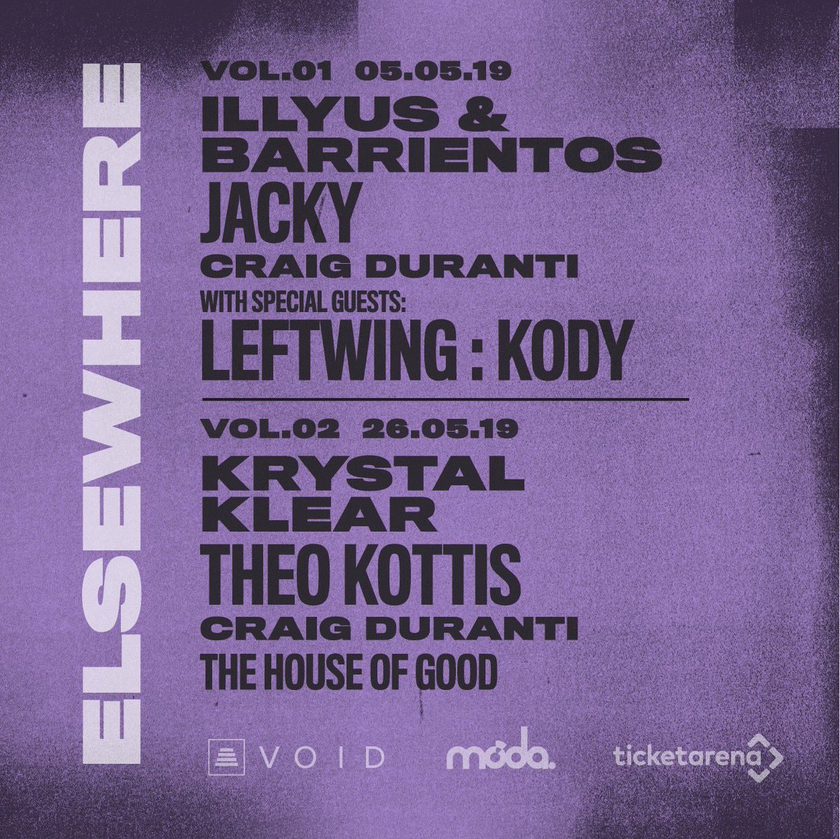 ModaLincoln's tweet image. Elsewhere 

Vol. 01
Vol. 02

Tickets on sale tomorrow 10:00am
&amp;gt;&amp;gt; elsewhere-tickets.eventgenius.co.uk